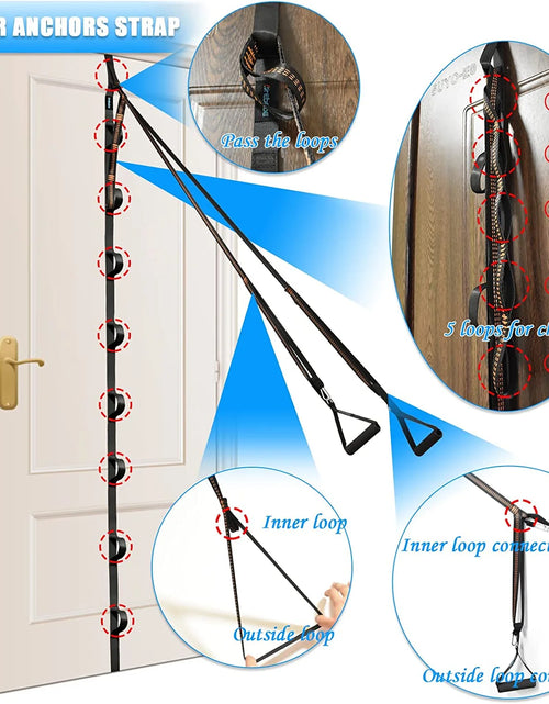Load image into Gallery viewer, Nylon Door Anchor Strap for Resistance Exercise, Resistance Bands Portable Home Gym.Punching-Free
