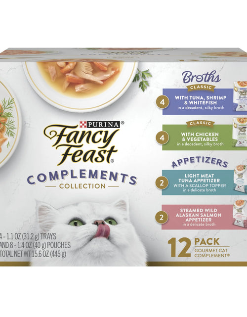 Load image into Gallery viewer, Purina  Broths &amp; Appetizers Kitten Food, Wet Cat Food, Complement Collection, 12 Pack
