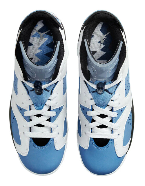 Load image into Gallery viewer, (GS) Air  6 Retro 'White / UNC University Blue' (2022) 384665-410
