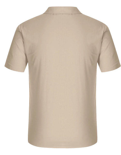 Load image into Gallery viewer, Tank Tops Men Men'S Fashion Vacation Solid Color Cotton Linen Double Pocket Casual Shirts Short Sleeves Mens Western Shirts Mens T-Shirts on Sales
