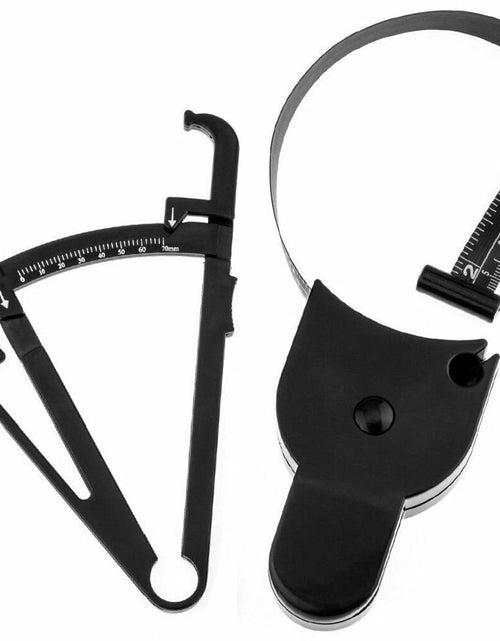 Load image into Gallery viewer, 2-Pack Body Fat Caliper &amp; Muscle Measuring Tape Set – Fitness Weight Loss Tool
