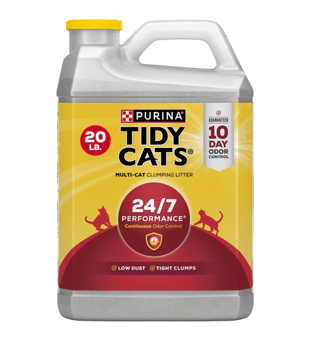 Purina  24/7 Performance Clumping Cat Litter, Clean Linen Scent, 20 Lb Jug