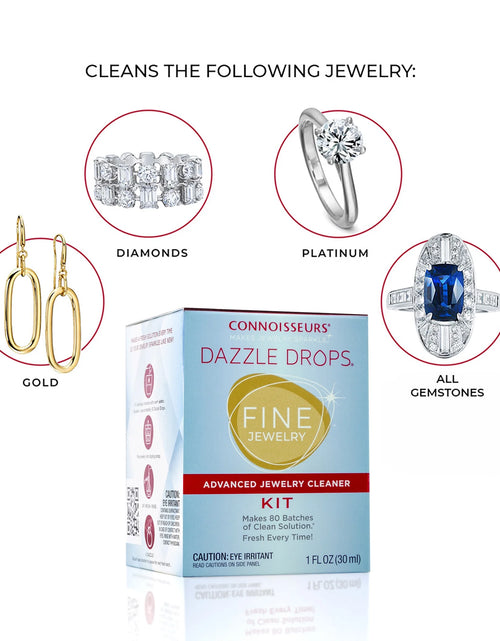 Load image into Gallery viewer, Dazzle Drops Advanced Jewelry Cleaner Kit for Gold, Platinum, Diamonds, and Gemstones
