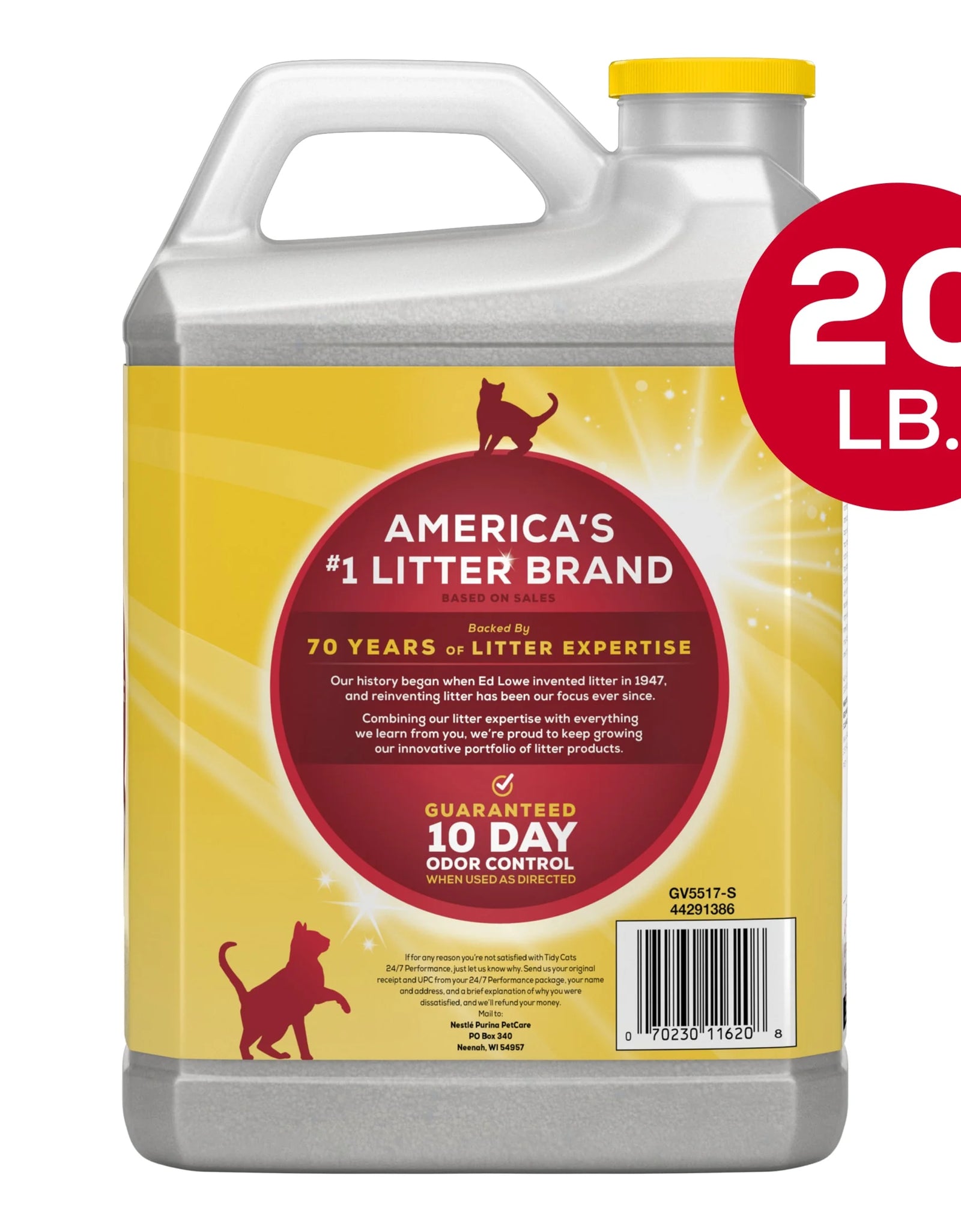 Purina  24/7 Performance Clumping Cat Litter, Clean Linen Scent, 20 Lb Jug