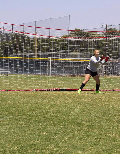 Load image into Gallery viewer, Portable Soccer Goal, Regulation Size Soccer Net with Steel Base, Pop up Soccer Training Equipment, 1 Goal &amp; Zipper Storage Bag (24 X 8 FT)
