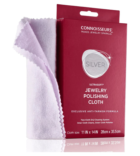 Silver Jewelry Polishing Cloth Cleans and Polishes All Silver Jewelry