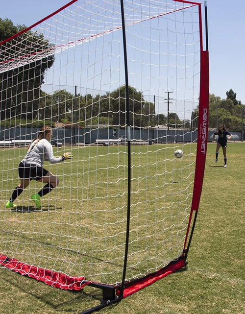 Load image into Gallery viewer, Portable Soccer Goal, Regulation Size Soccer Net with Steel Base, Pop up Soccer Training Equipment, 1 Goal &amp; Zipper Storage Bag (24 X 8 FT)
