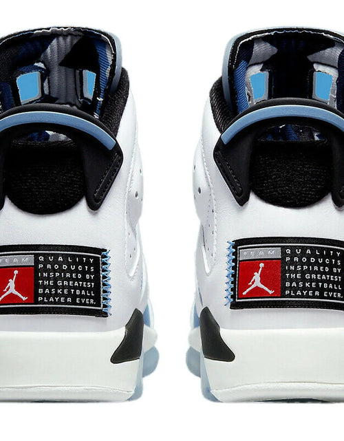 Load image into Gallery viewer, (GS) Air  6 Retro 'White / UNC University Blue' (2022) 384665-410

