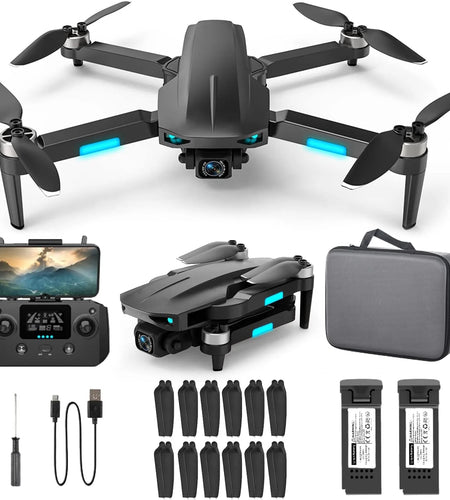 Drone with 4K Camera for Adults and Beginners, 5G Wifi Transmission, 40 Minutes Flight Time,Black