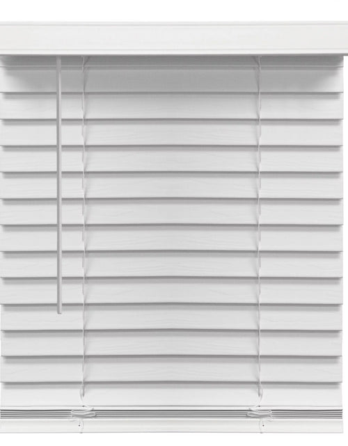Load image into Gallery viewer, 2" Cordless Faux Wood Blinds, White
