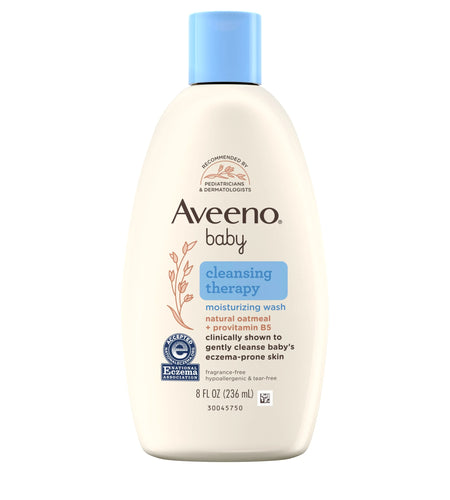Infant Baby Cleansing Therapy Moisturizing Bath Body Wash, Oatmeal, 8 Oz